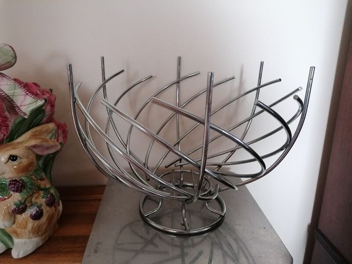 Large Chrome Fruit Basket