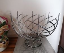 Large Chrome Fruit Basket