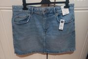 ladies denim mini skirt