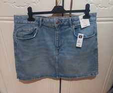 ladies denim mini skirt