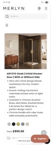 Merlyn Infold Shower Door