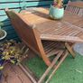 garden table and 3 chairs Image 3
