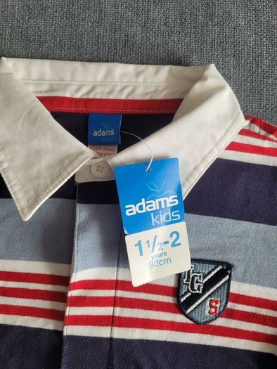 BNWT - Adams Kids Long Sleeved Polo Top, size: 18-24Months