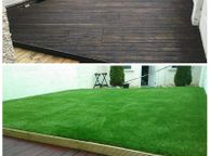 main image for ad Artificial Grass for Slippery wooden Decking