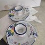 Vintage Set of 2  Candle Holders Pottery Hand Painted MADE IN Holland Image 7