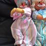 Two Very Rare Vintage Bub Nistis Happy Clown Dolls Barcelona Spain Image 4