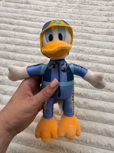 Disney Store Donald Duck Plush #3 Mickey & the Roadster Racers Small approx. 23 cm. Used Please see photos