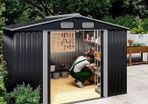 XL Metal Garden Shed with metal  Foundation FREE DELIVERY