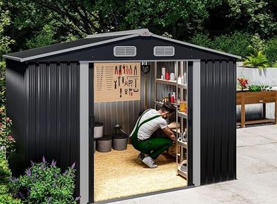 XL Metal Garden Shed with metal  Foundation FREE DELIVERY