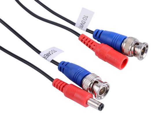 30m 100ft CCTV DVR Camera Cable BNC DC Video Wire Lead Cord