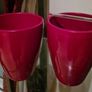 2 ceramic red plant pots Image 2
