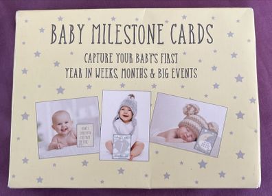 Baby milestone cards