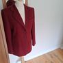 Marella Maroon Wool/Cashmere Blazer 12 Image 6