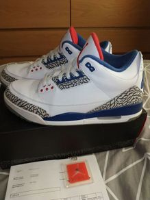 Jordan 3 true blue, UK12, EU 47,5