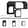 New Noosy Nano Micro Standard SIM Adapter Converter Tray iPhone Samsung #526 Image 5