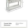 White Console Table Image 5