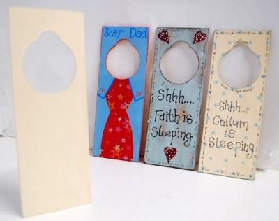 Wooden Door Hanger Blanks to decorate