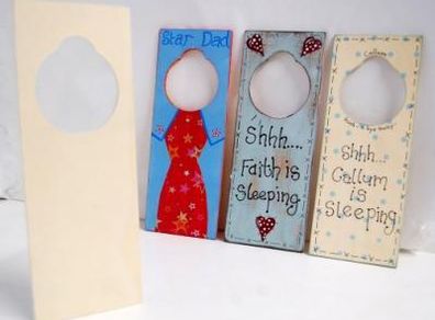 Wooden Door Hanger Blanks to decorate