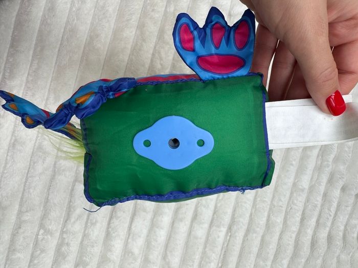Little Tikes green monster plush approx. 27 cm. Dirty Used Please see photos