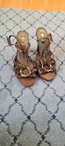 Designer Friis & Company Brown LeatherSandals Size 36