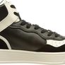 Armani Exchange Men's Leather Sneaker, High Top, Logo, Black, 39.5 EU, 5.5 UK Image 4