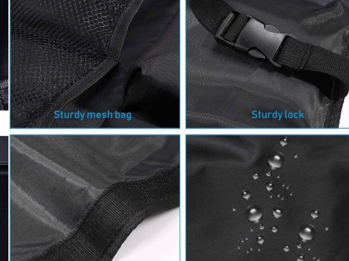 Car Boot Organiser Waterproof Kick Mats Car Organiser Seat Back Protectors, Multi-Pocket Children's Travel Storage