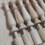 Job lot of hand turned timber finials and spindles Image 6