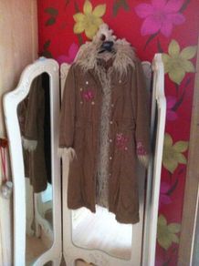 Monsoon brown shaggy coat 10-12 years