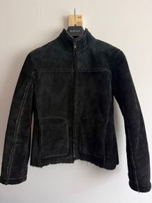 New Look Black Faux Shearling Aviator Jacket