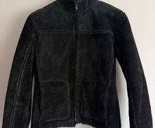 New Look Black Faux Shearling Aviator Jacket