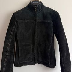 New Look Black Faux Shearling Aviator Jacket