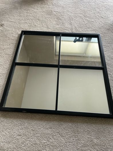 60x60 window pane mirror