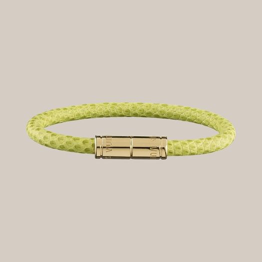 LOUIS VUITTON Keep It Lezard Bracelet in Pistache