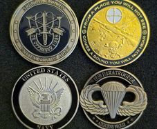 UNITED STATES, military challenge/ commerative coins.