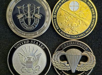 UNITED STATES, military challenge/ commerative coins.