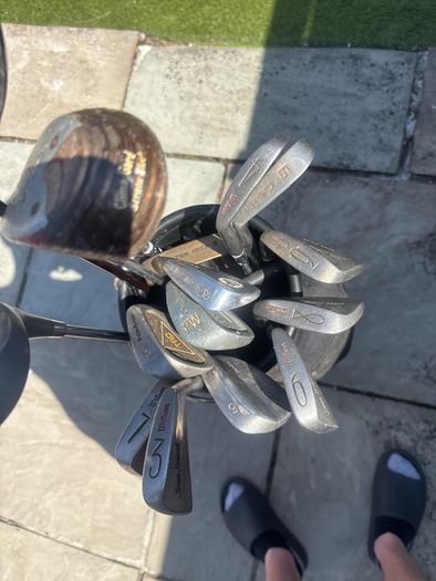 Full set of golf clubs