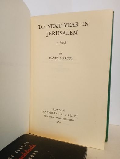 To Next Year in Jerusalem: A Novel by David Marcus (HQ493)
