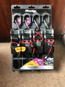 Ratchet straps master lock brand new.