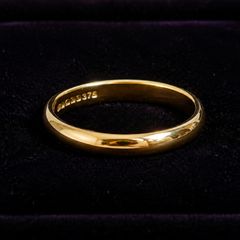 9ct Gold Wedding Ring, New