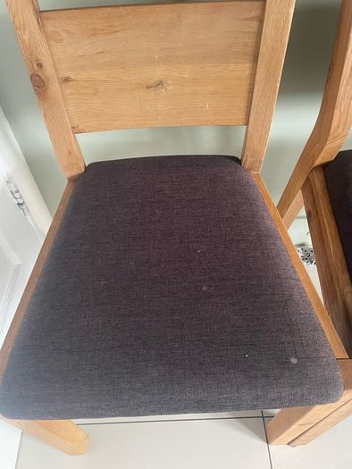 4 solid oak chairs