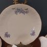 Lovely Vintage Walbrzych, Poland China 19 Piece Teaset for Six in a Beautiful Blue and Purple Floral Pattern Image 4
