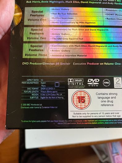 The Old Grey Whistle Test. 4 DVD Box Set. 9 Hours of Classic Performances.