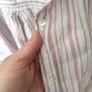 Rose and white striped linen shirt or shirt dress Image 3