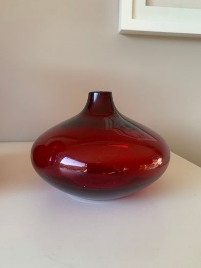 IKEA Salong Cranberry Ruby Red Glass