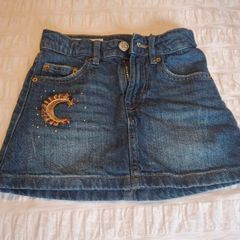Zara girls denim skirt