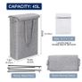 BRAND NEW Folding Dirty Laundry Basket Fordable Basket Hamper Bin Bag Image 5