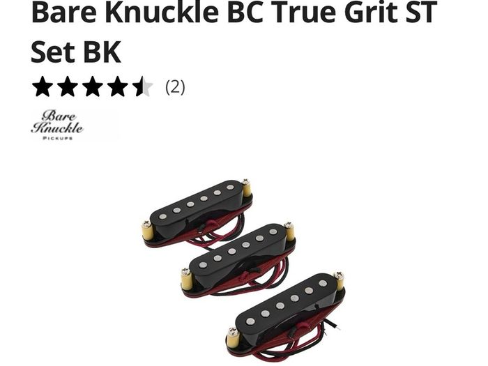 Bare Knuckle Boot Camp BC True Grit ST Set Single Coil fender Stratocaster pickups Set neck middle bridge electric guitar parts accessories