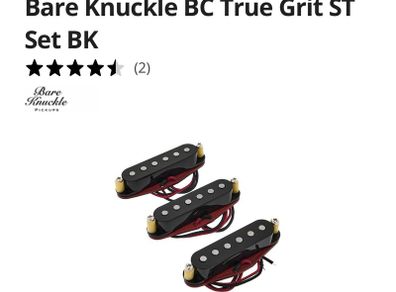 Bare Knuckle Boot Camp BC True Grit ST Set Single Coil fender Stratocaster pickups Set neck middle bridge electric guitar parts accessories