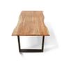 Solid Acacia Wood Dining Table 160 - Rustic Image 2