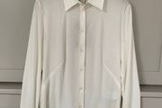 Designer brand Hugo Boss ladies soft cotton (cotton jersey) cream shirt BRAND NEW